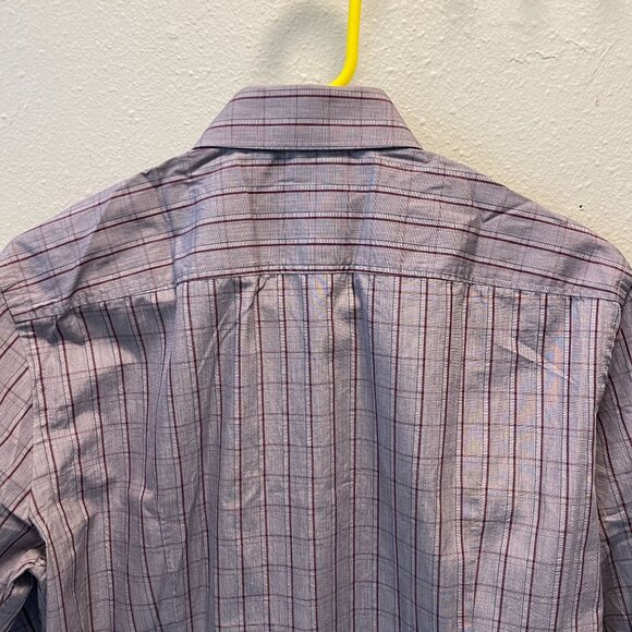 Hugo Boss Mens Slim Fit Long Sleeve Button-Down Shirt 42/16.5 Plaid Pattern - Picture 5 of 16